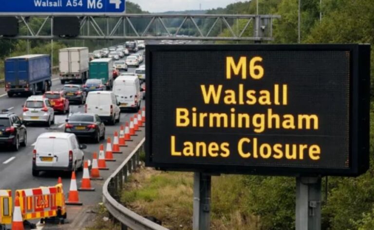 M6 Walsall Birmingham Lanes Closure: Everything Drivers Need to Know Right Now