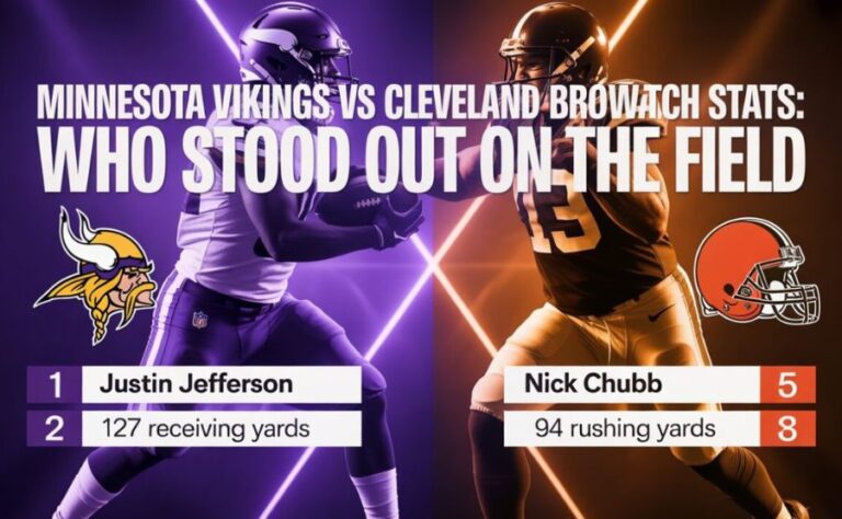 Minnesota Vikings vs Cleveland Browns Match Player Stats & Game Breakdown