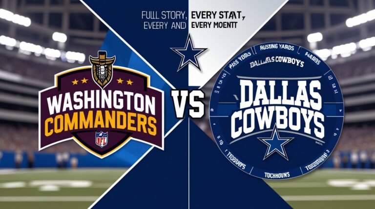 Washington Commanders vs Dallas Cowboys Match Player Stats: The Full Story, Every Stat, Every Moment