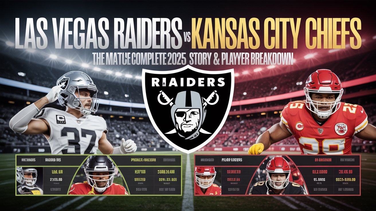 Las Vegas Raiders VS Kansas City Chiefs Match Player Stats: The Complete 2025 Season Story & Player Breakdown